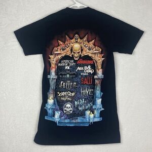 Universal Horror Nights Graphic Shirt Adult Extra Small Black Halloween